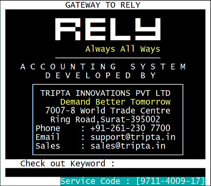 Starting with RELY